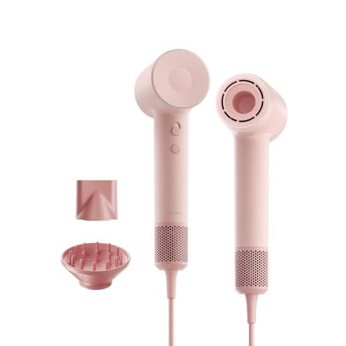 Laifen SE 2 Diffuser Hair Dryer for Women, 21.5m/s Air Speed, Pink
