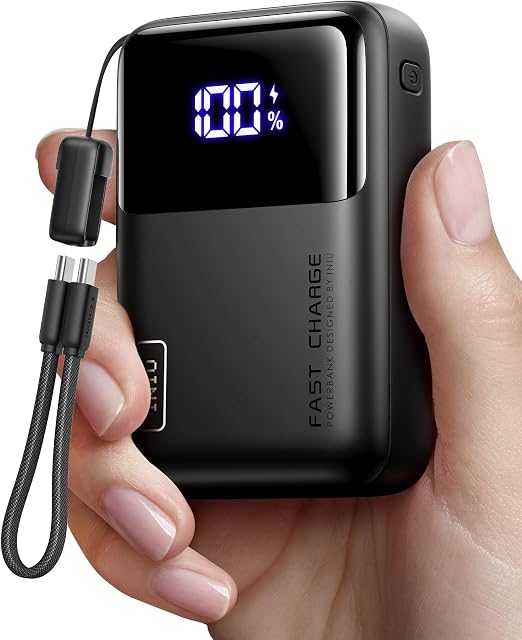 INIU Laptop Power Bank, Smallest 20000mAh 65W Fast Charging Battery Pack